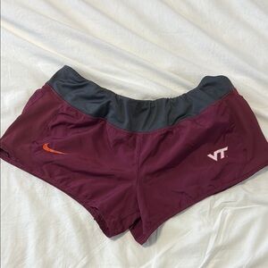 Nike Women's Virginia Tech Maroon Dri-Fit Running Shorts L